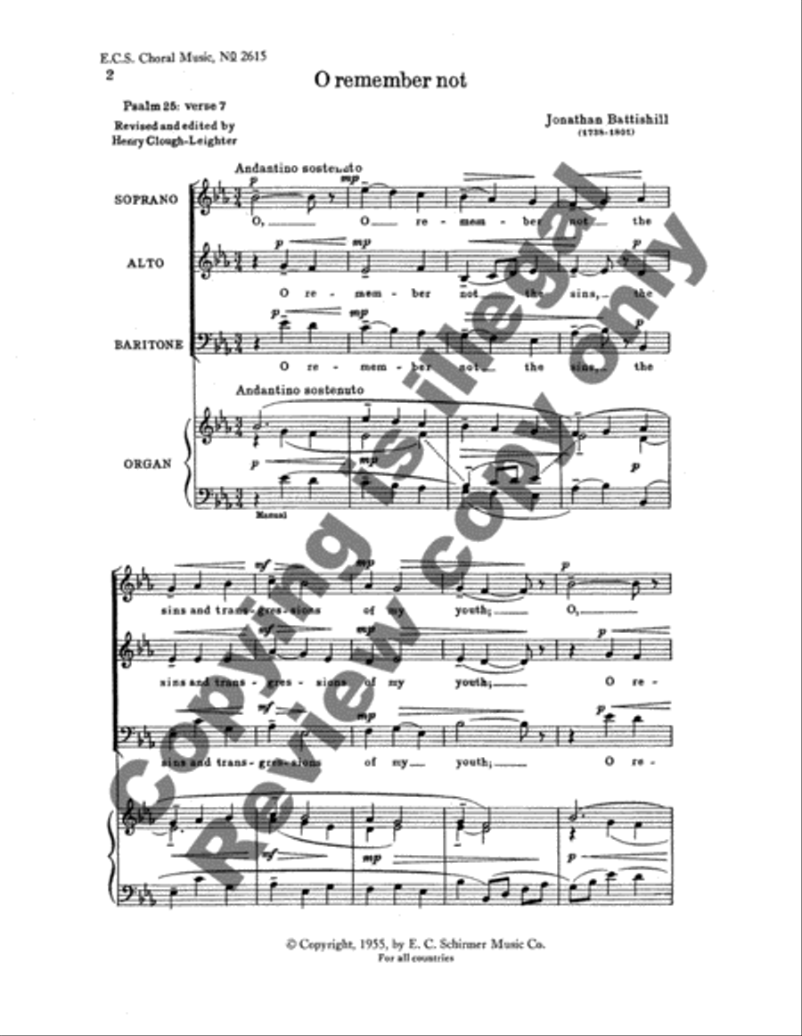 O Remember Not 3-Part scores gallery preview page 3