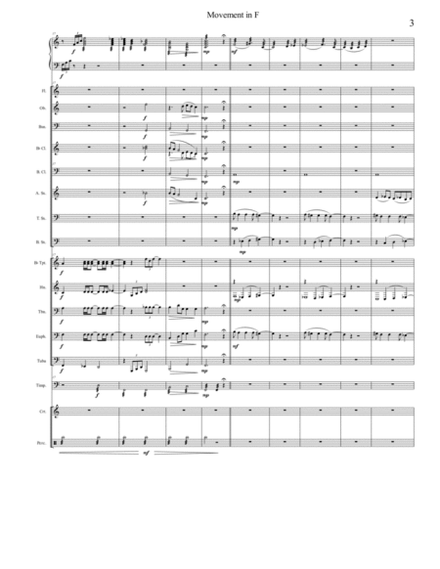 Movement in F for Marimba and Concert Band