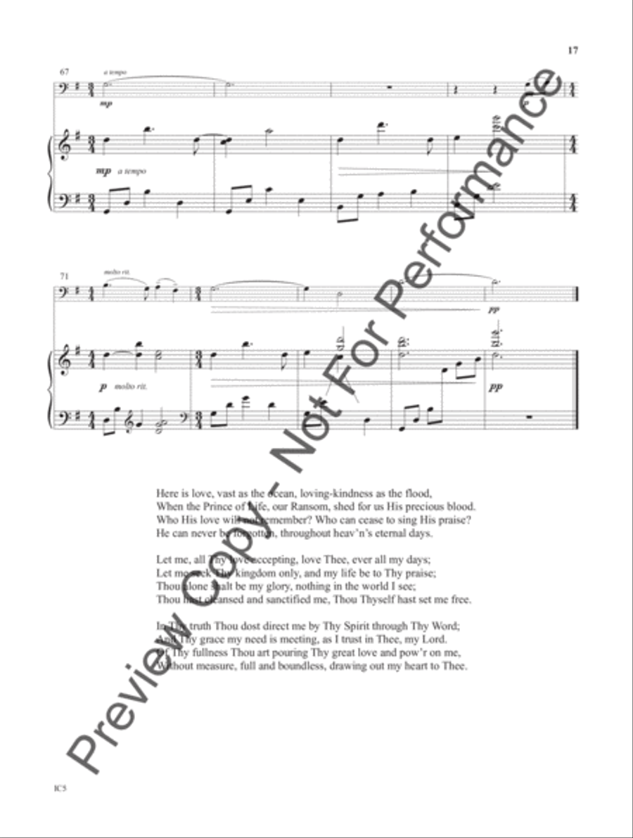 Instrumental Worship - bass instruments in C C Instrument scores gallery preview page 18