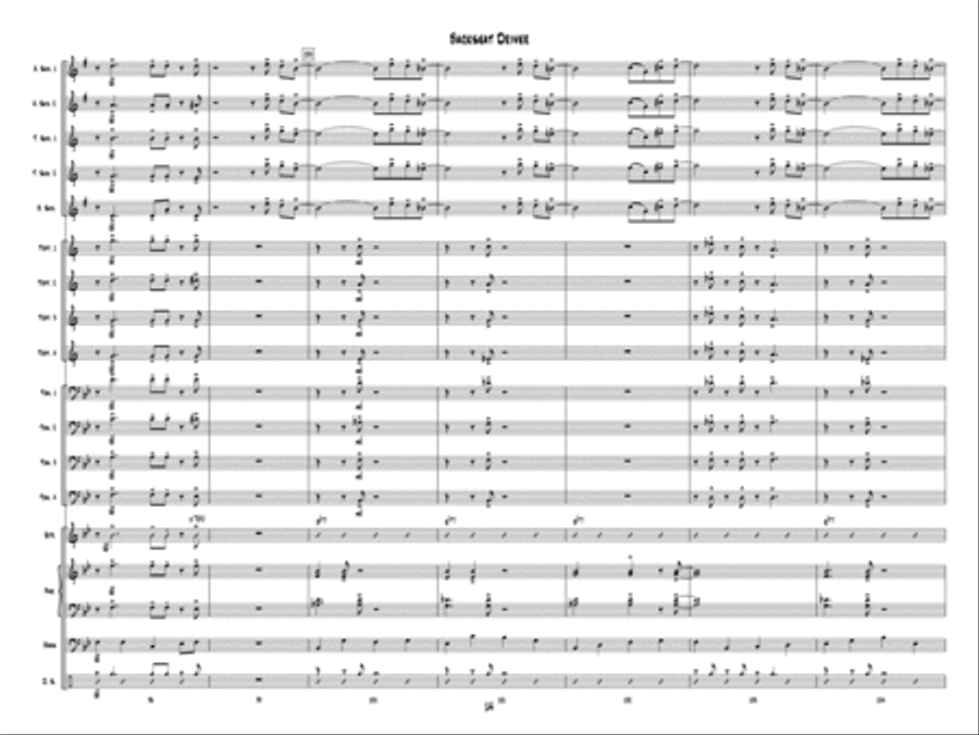 Backseat Driver Jazz Ensemble scores gallery preview page 14