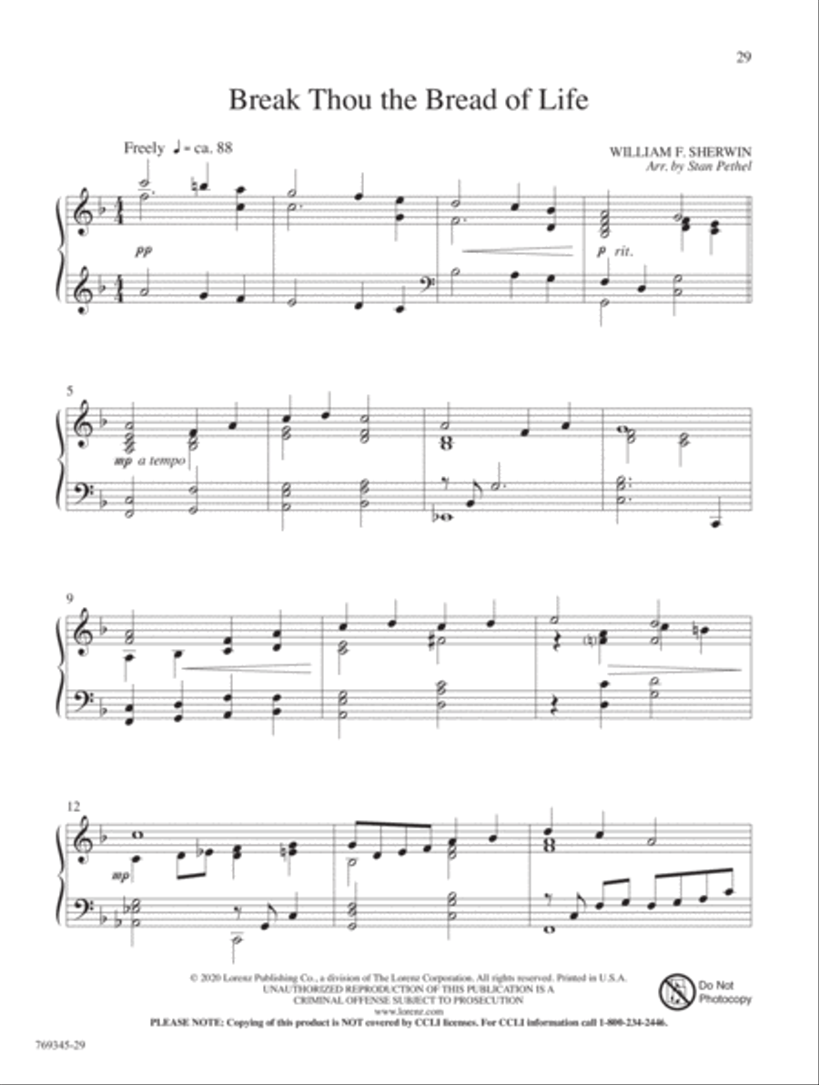 Jesus, Lover of My Soul Piano Solo scores gallery preview page 10