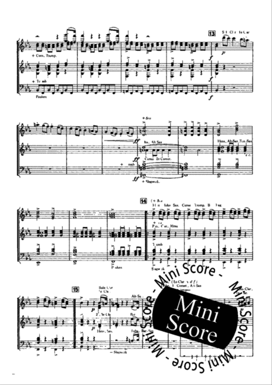 Il Signor Bruschino Concert Band scores gallery preview page 9