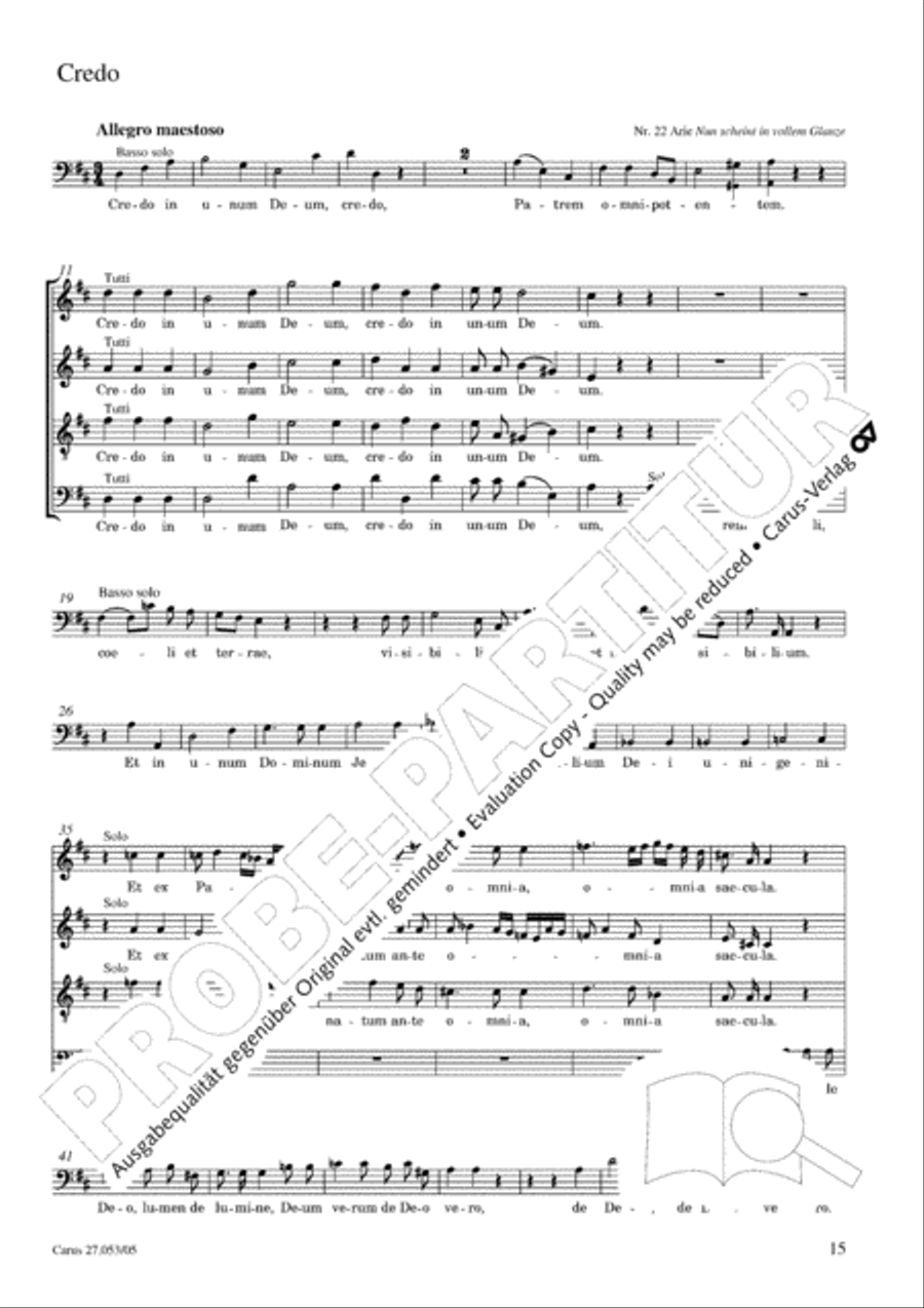 Creation Mass in A-major after Joseph Haydn (Schopfungsmesse in A nach Joseph Haydn) 4-Part scores gallery preview page 16