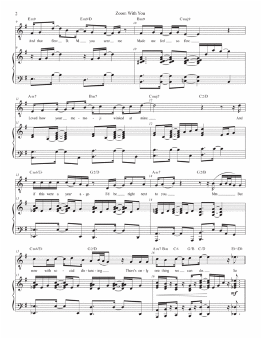 Zoom With You Zoom With You Tenor Voice scores gallery preview page 2