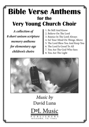 Book cover for Bible Verse Anthems for the Very Young Church Choir