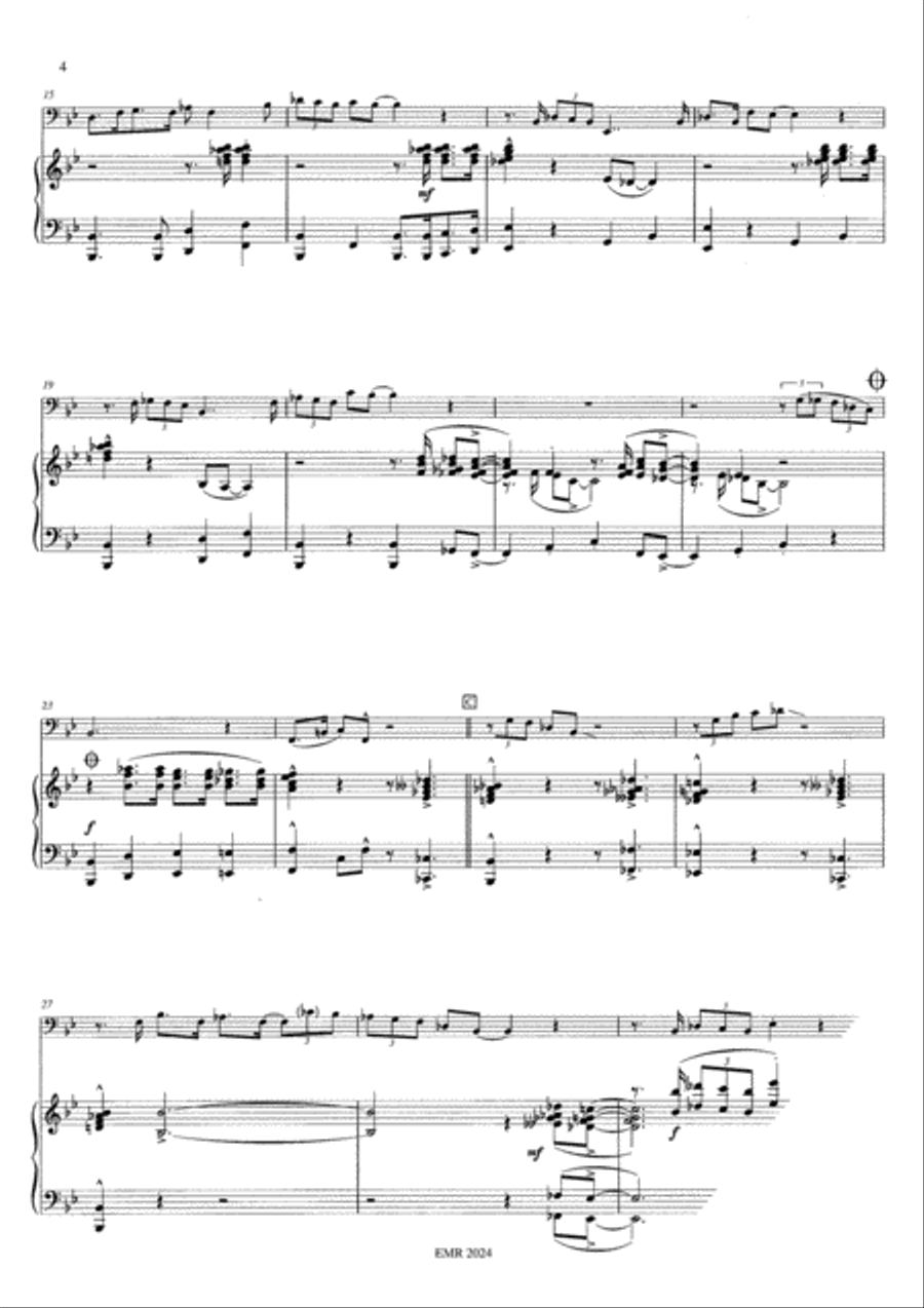 Way Down Blues Way Down Blues Bass Trombone scores gallery preview page 5