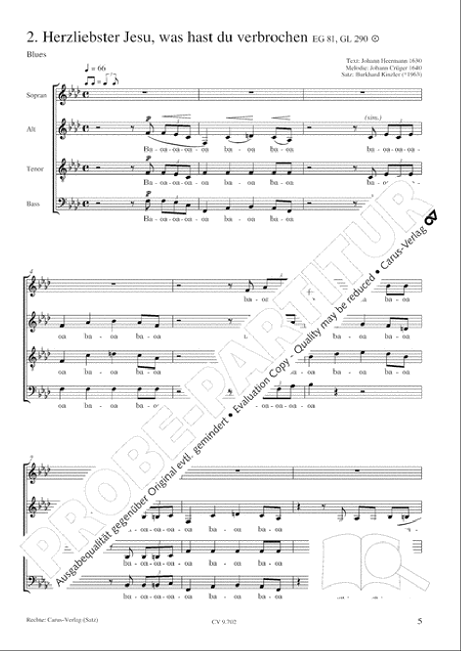 Jazz-Chorbuch: Jesu meine Freude