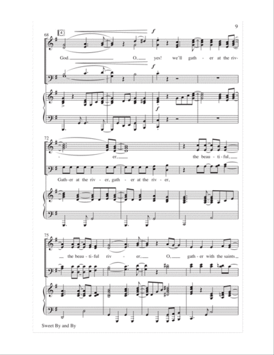 Sweet By and By 4-Part scores gallery preview page 10