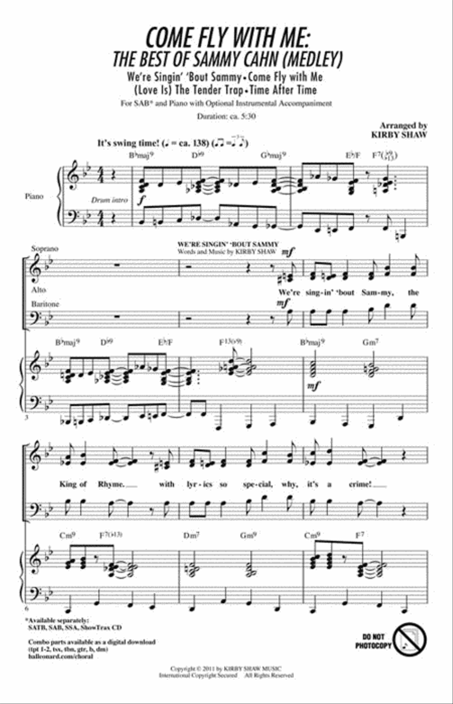 Come Fly with Me: The Best of Sammy Cahn 3-Part scores gallery preview page 2