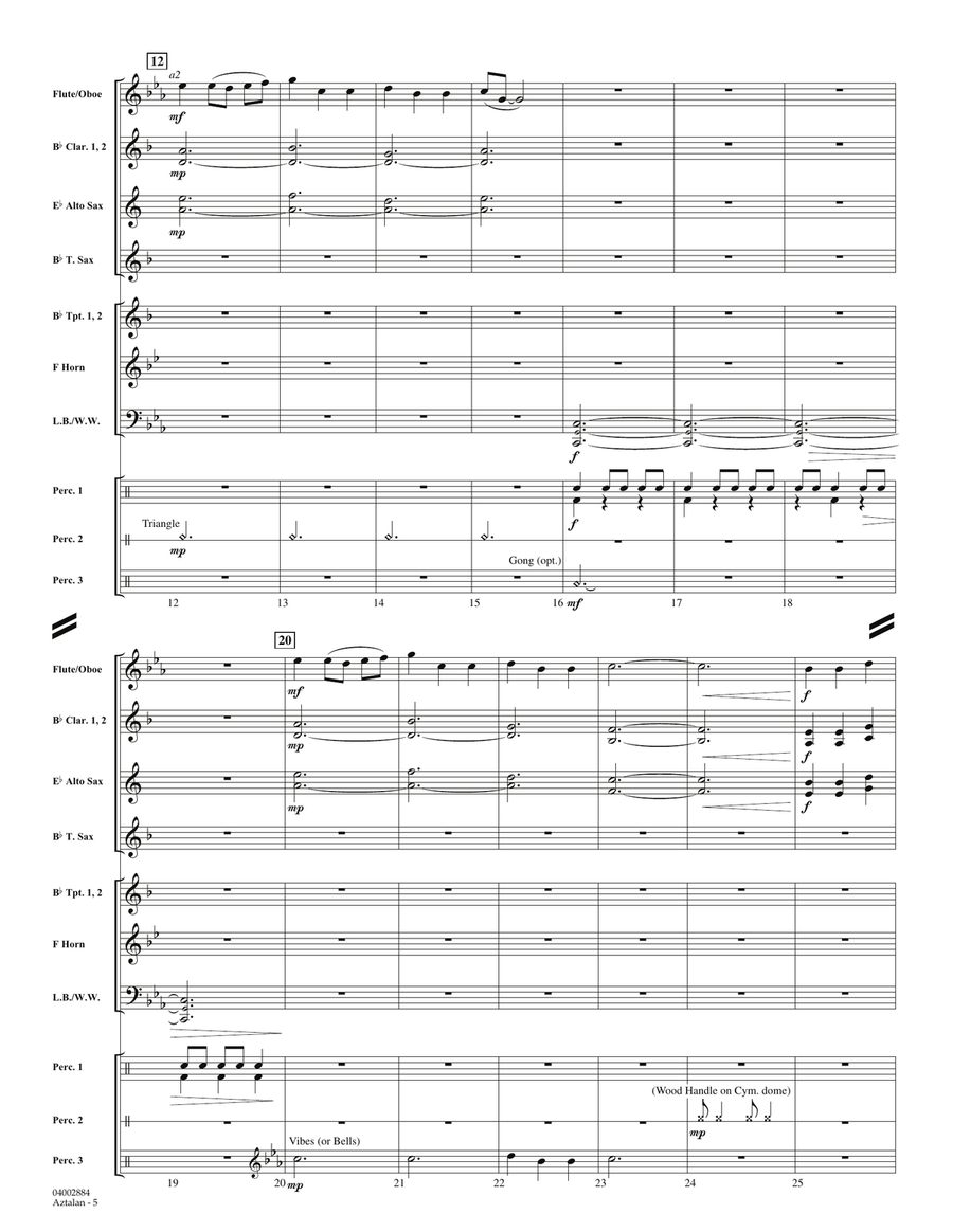 Aztalan (City of Mystery) - Full Score Concert Band scores gallery preview page 5