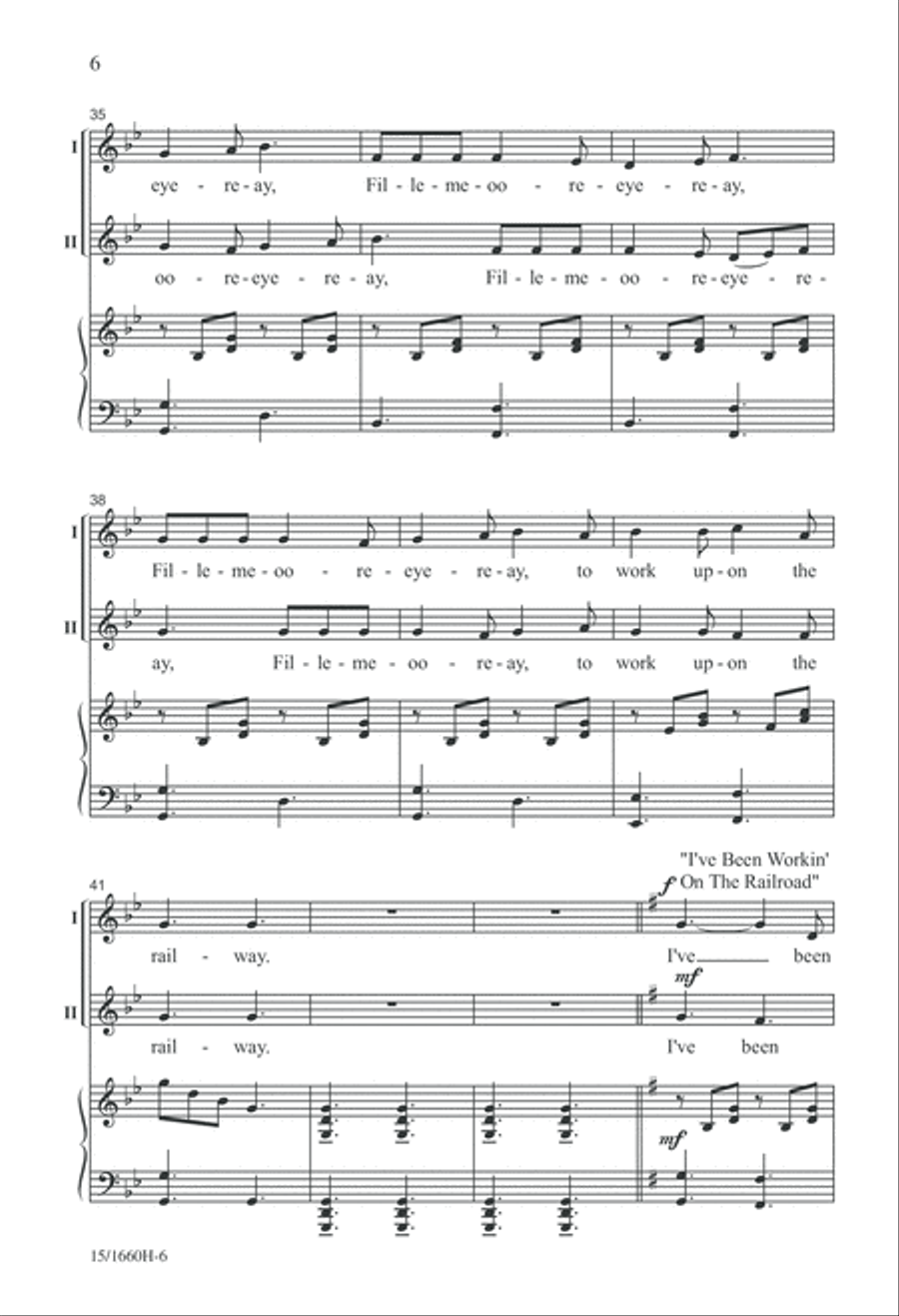 On the Railroad 2-Part scores gallery preview page 6