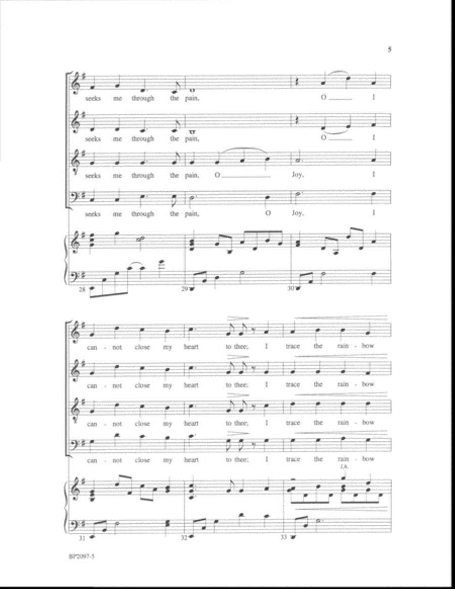 O Love 4-Part scores gallery preview page 5