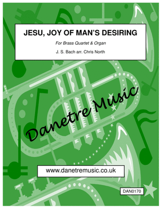 Book cover for Jesu, Joy Of Man's Desiring (Organ & Brass Quartet)