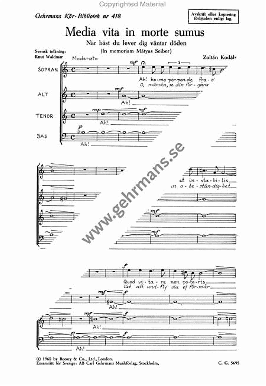Media vita in mort sumus 4-Part scores gallery preview page 2