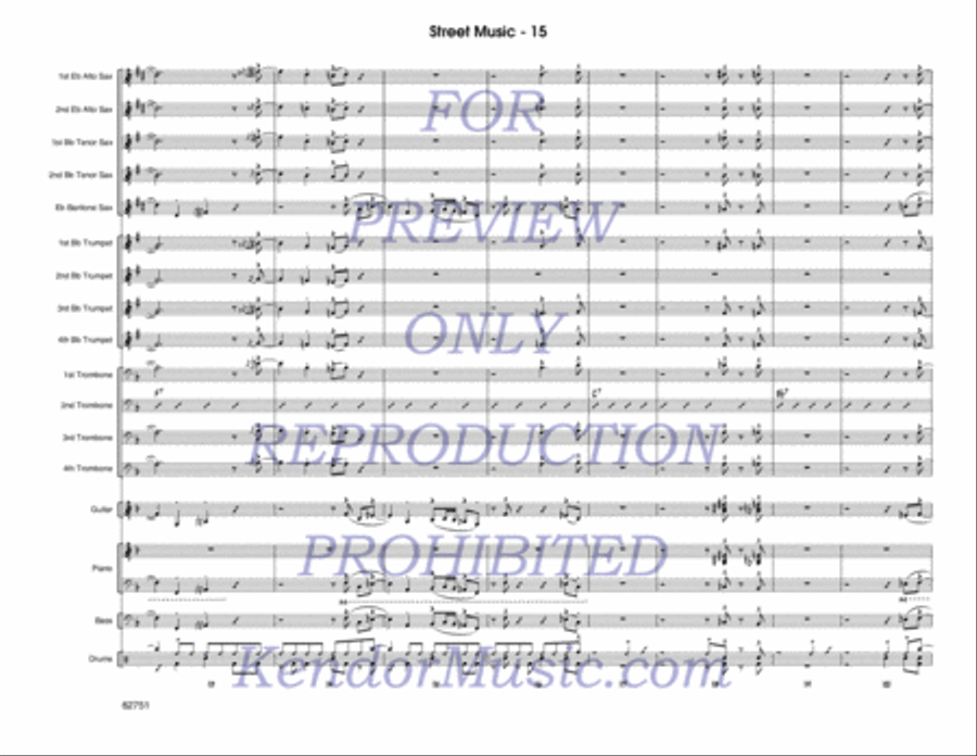 Street Music Jazz Ensemble scores gallery preview page 16