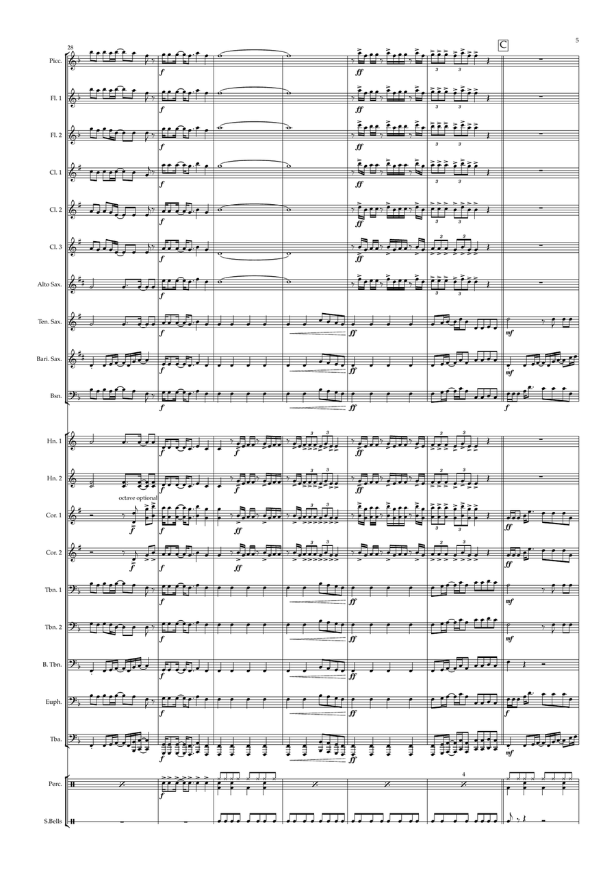 Christmas Wrapping Concert Band scores gallery preview page 5