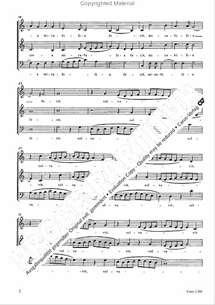 Cantate Domino (Singet dem Herrn) 3-Part scores gallery preview page 3