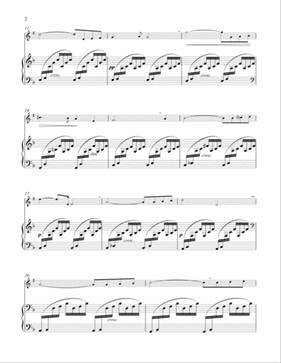 Ave Maria Clarinet Solo scores gallery preview page 2
