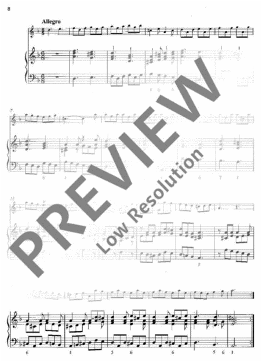 3 Sonatas Alto Recorder scores gallery preview page 9