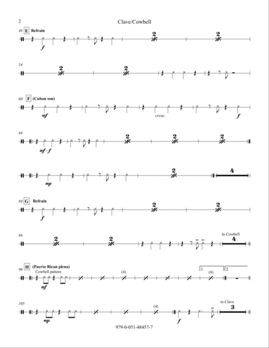Alma Caribe (Caribbean Soul) - Aux Percussion Choir scores gallery preview page 2