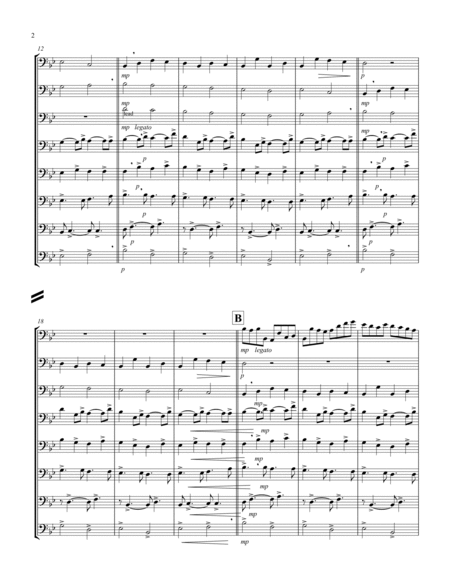 Canon (Pachelbel) (Bb) (Trombone Octet) image number null