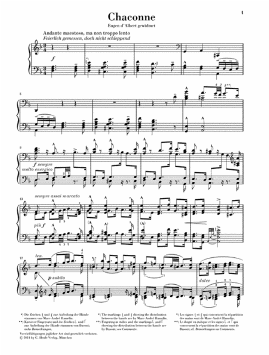 Chaconne from Partita No. 2 in D Minor Piano Solo scores gallery preview page 2