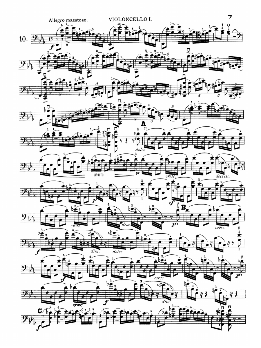Franchomme: Twelve Caprices for Two Cellos, Op. 7 (Book II Score & Parts)