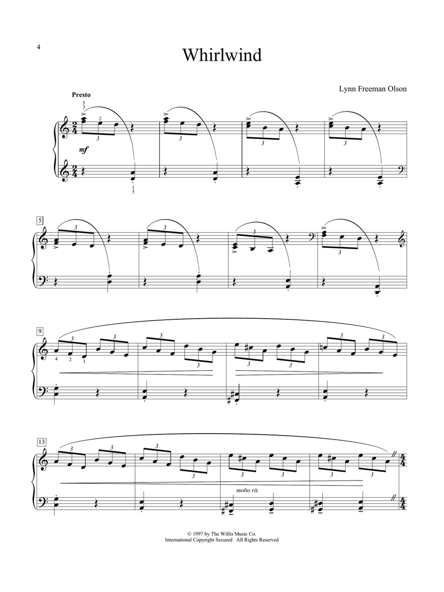 Whirlwind Piano Method scores gallery preview page 1