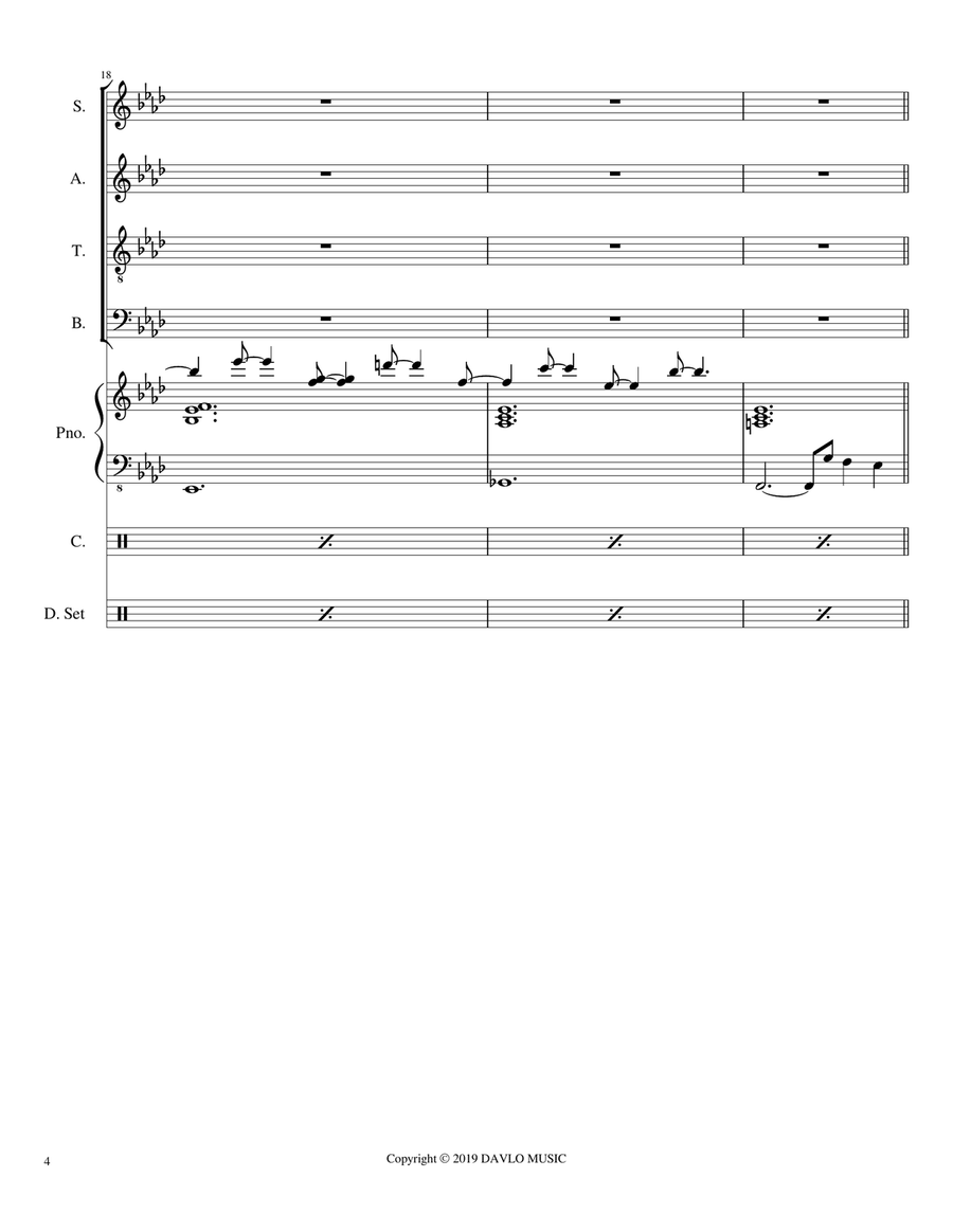 Bottom Of Your Soul 4-Part scores gallery preview page 5