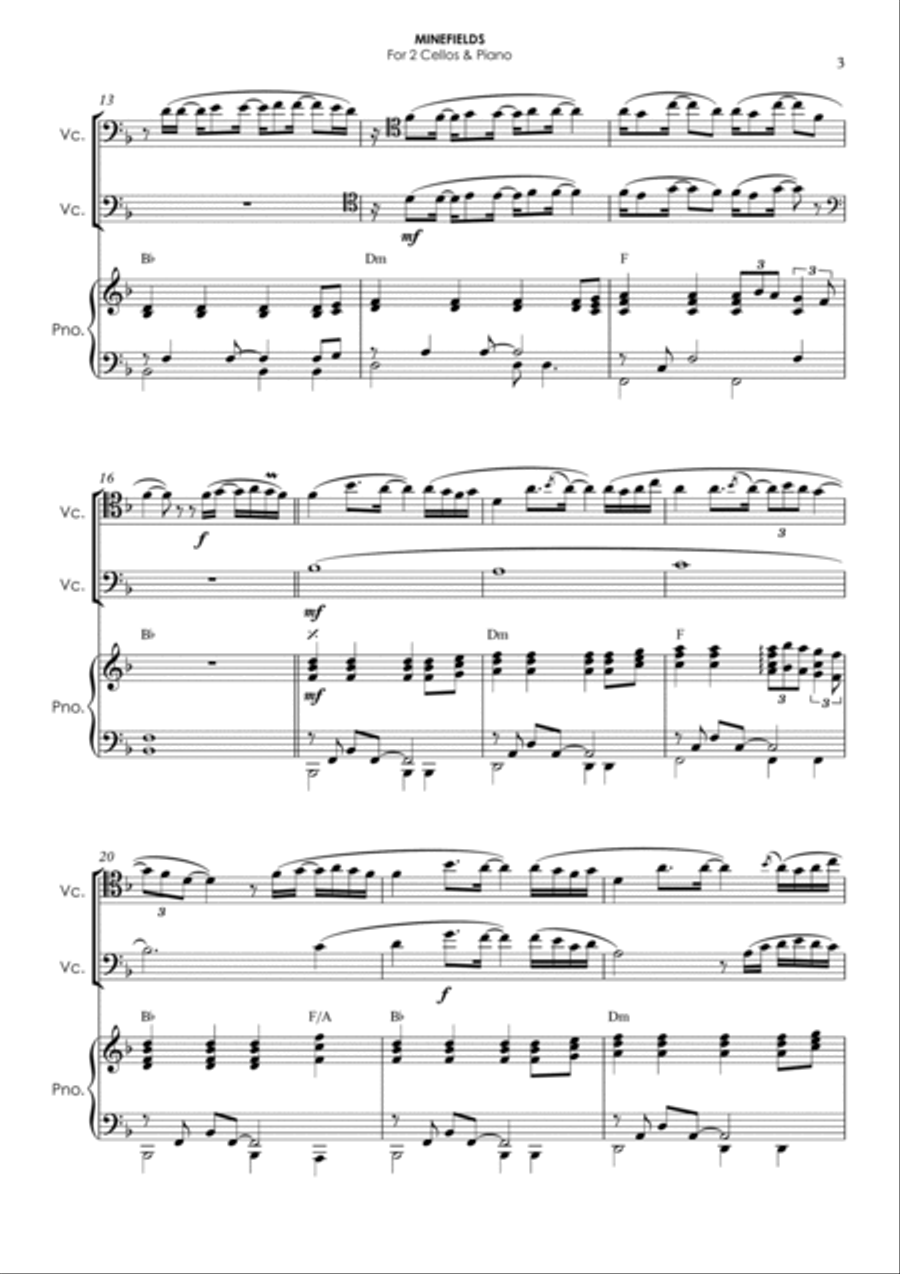 Minefields String Duet scores gallery preview page 3