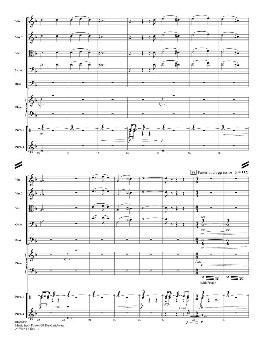 Music from Pirates of the Caribbean: At World's End - Full Score Orchestra scores gallery preview page 5