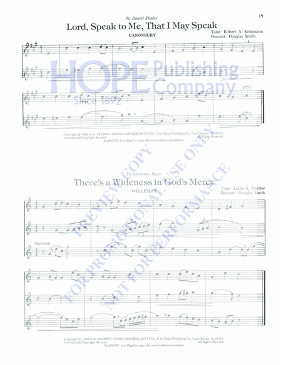 61 Trumpet Hymns and Descants, Vol. 2 Trumpet Solo scores gallery preview page 21