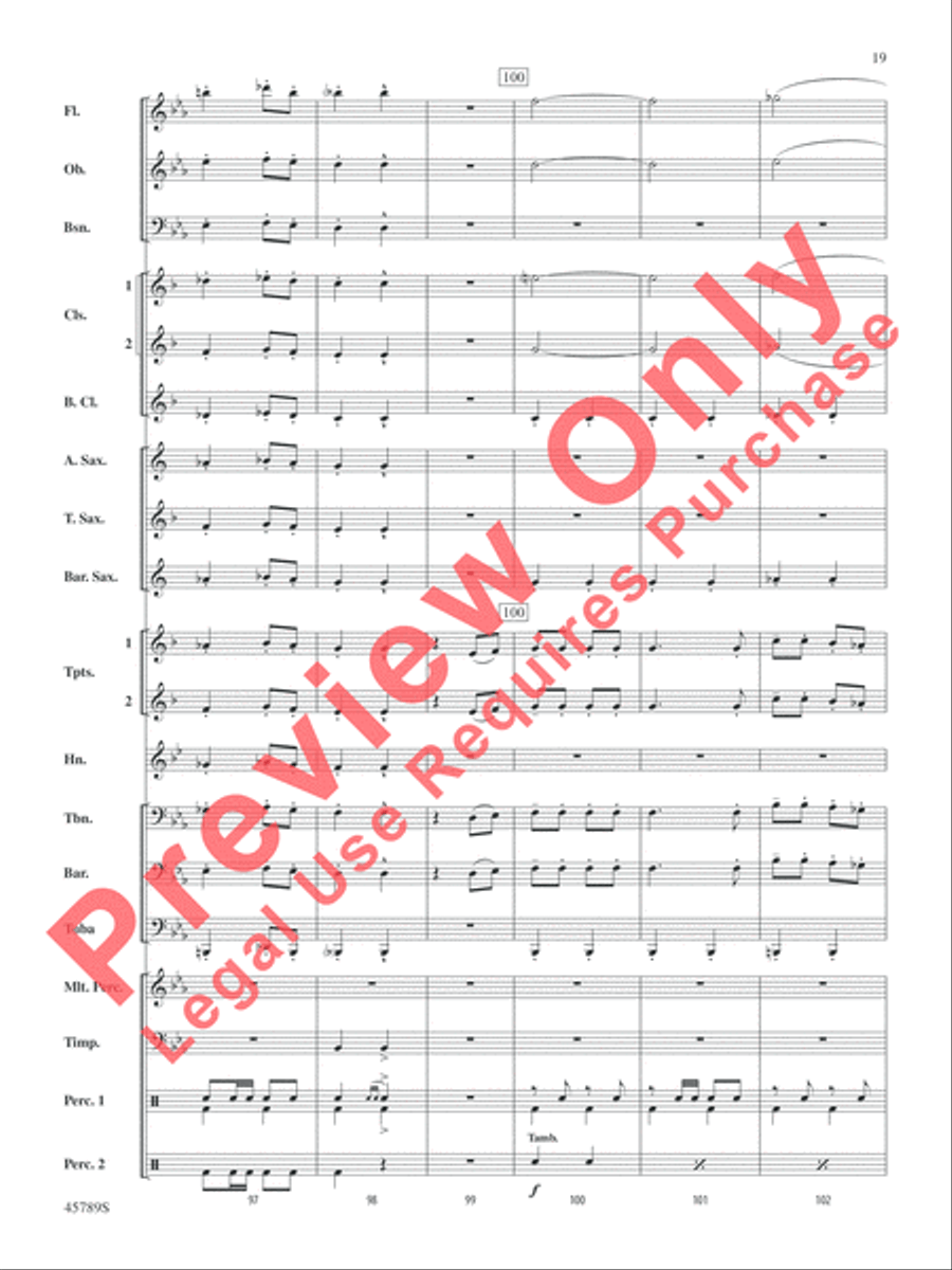 Images of Spain Concert Band scores gallery preview page 19