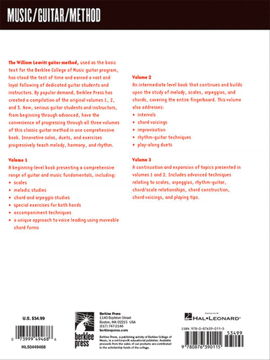 A Modern Method for Guitar – Volumes 1, 2, 3 Complete Guitar scores gallery preview page 6