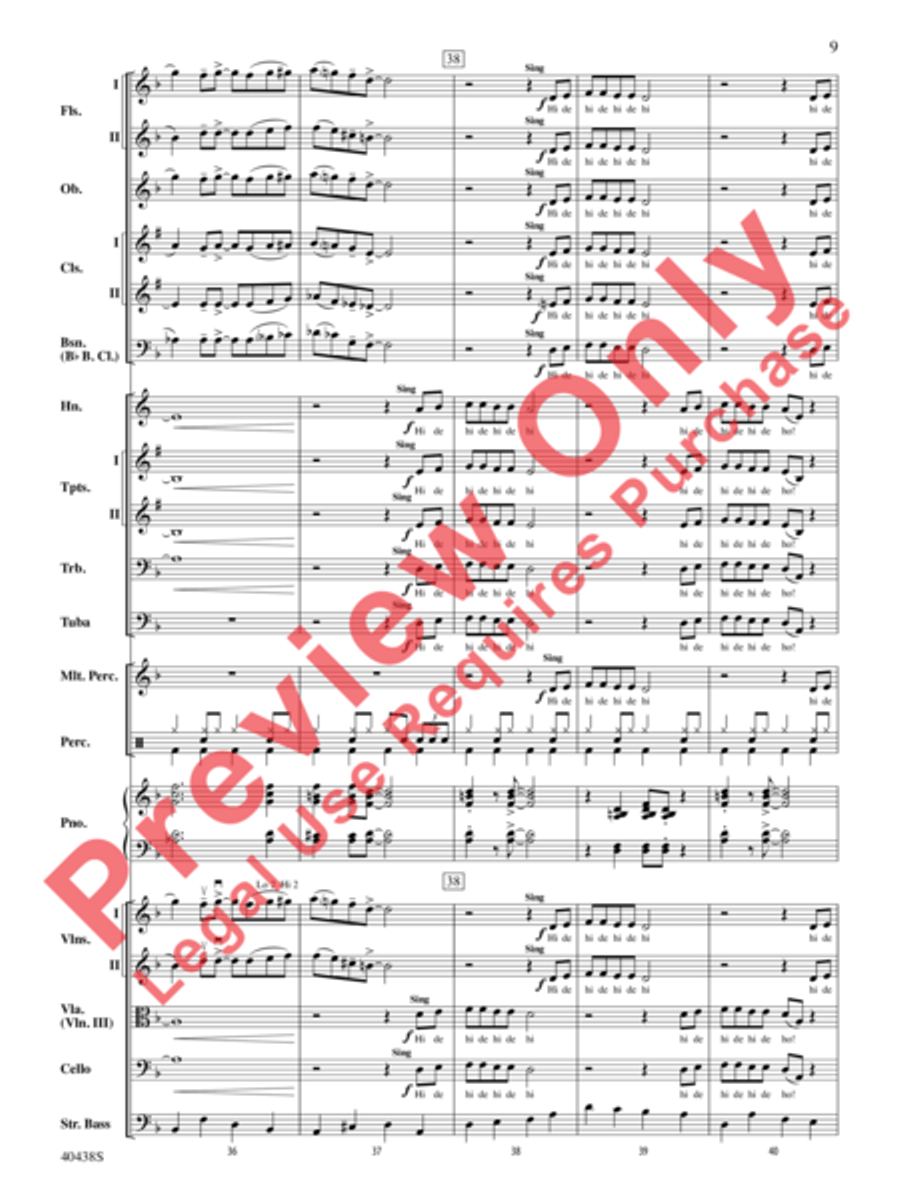 Minnie the Moocher Full Orchestra scores gallery preview page 10