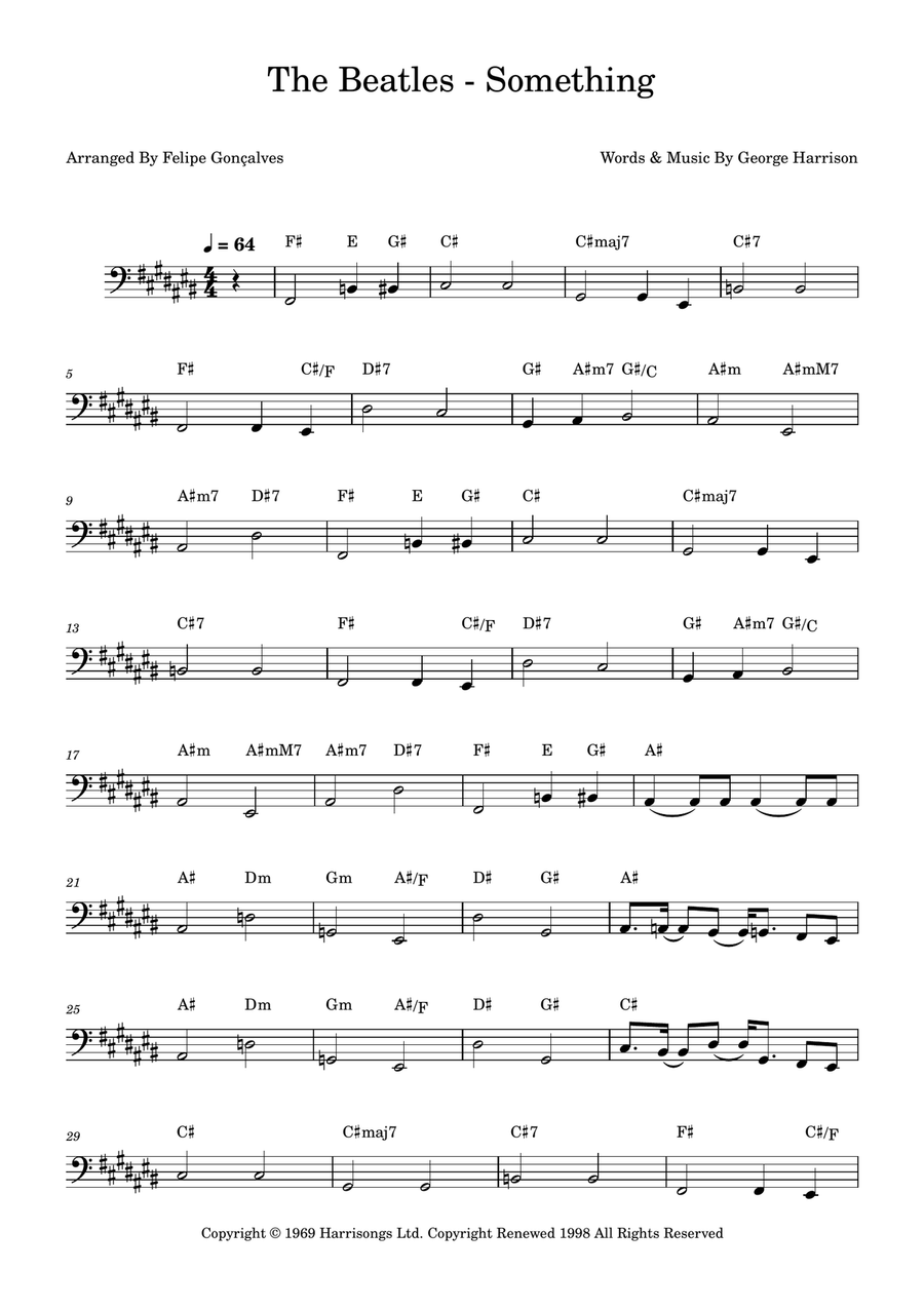 Something Something Acoustic Guitar scores gallery preview page 1