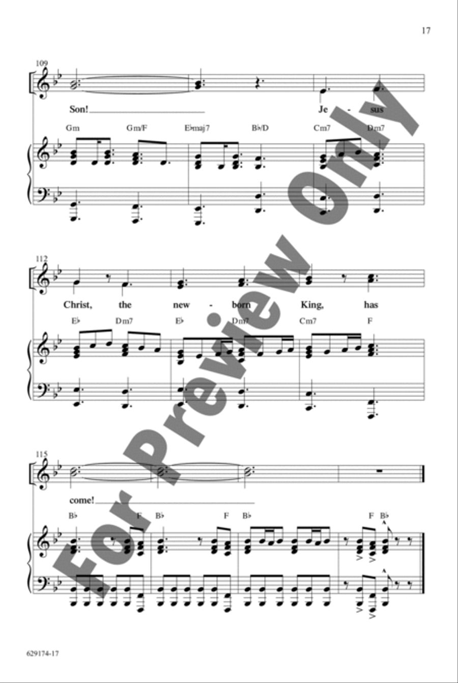 Noel, Christ Is Born! - Choral Book Unison Choir scores gallery preview page 20