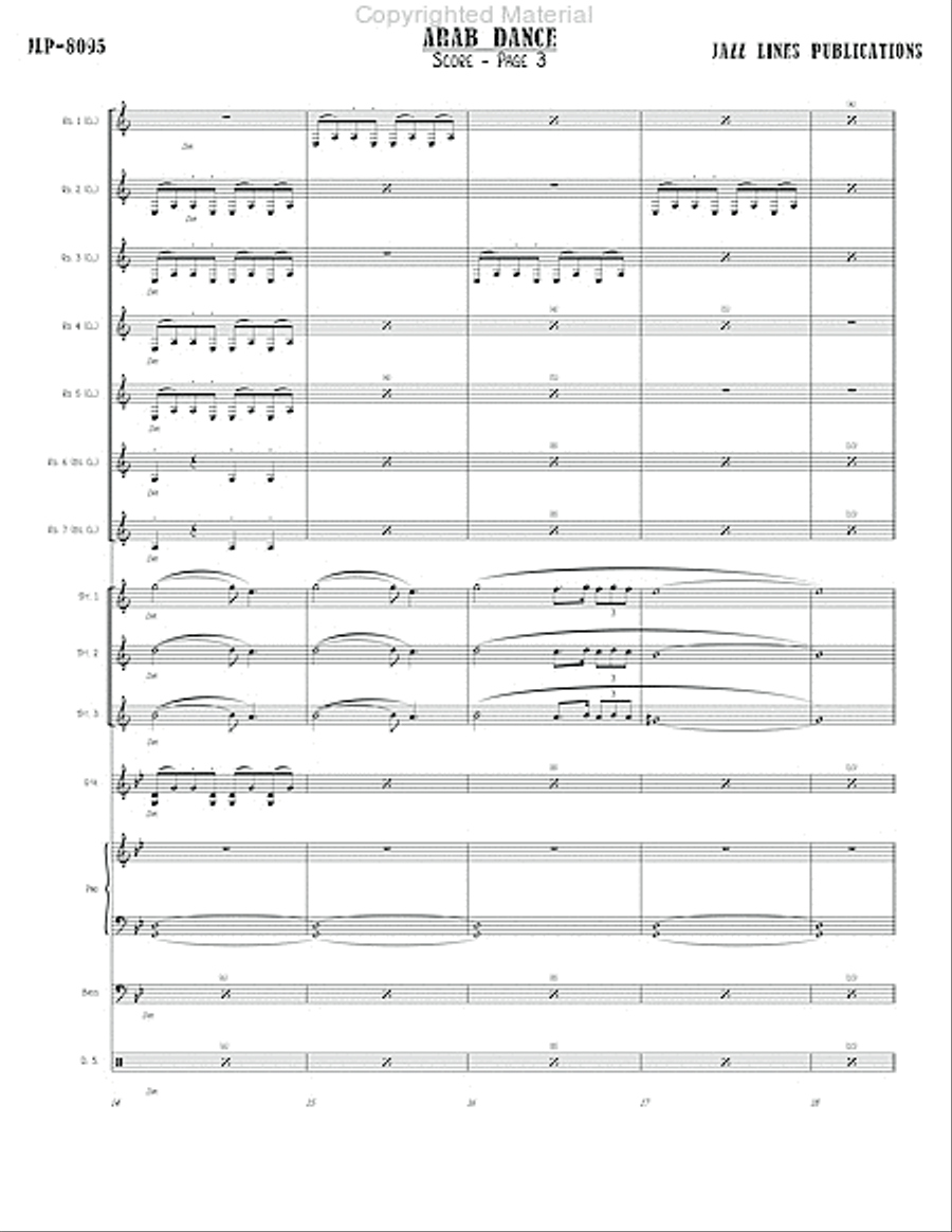 Arab Dance Big Band scores gallery preview page 8