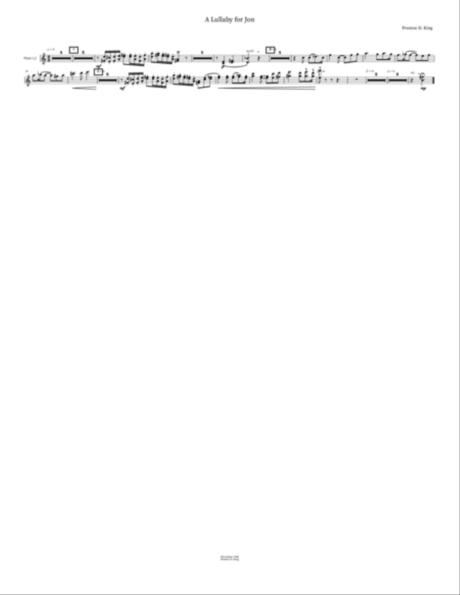 A Lullaby for Jon A Lullaby for Jon Orchestra scores gallery preview page 5