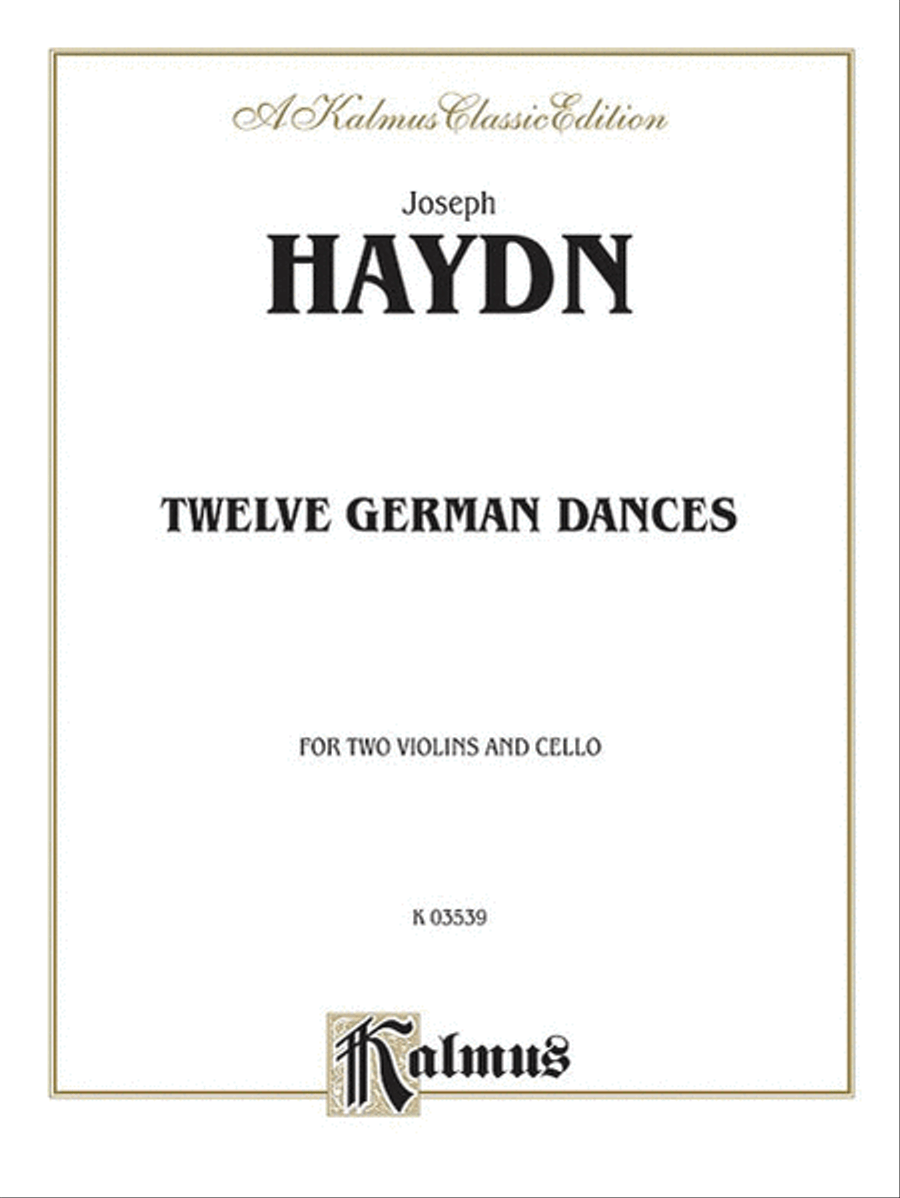 Twelve German Dances Small Ensemble scores gallery preview page 1