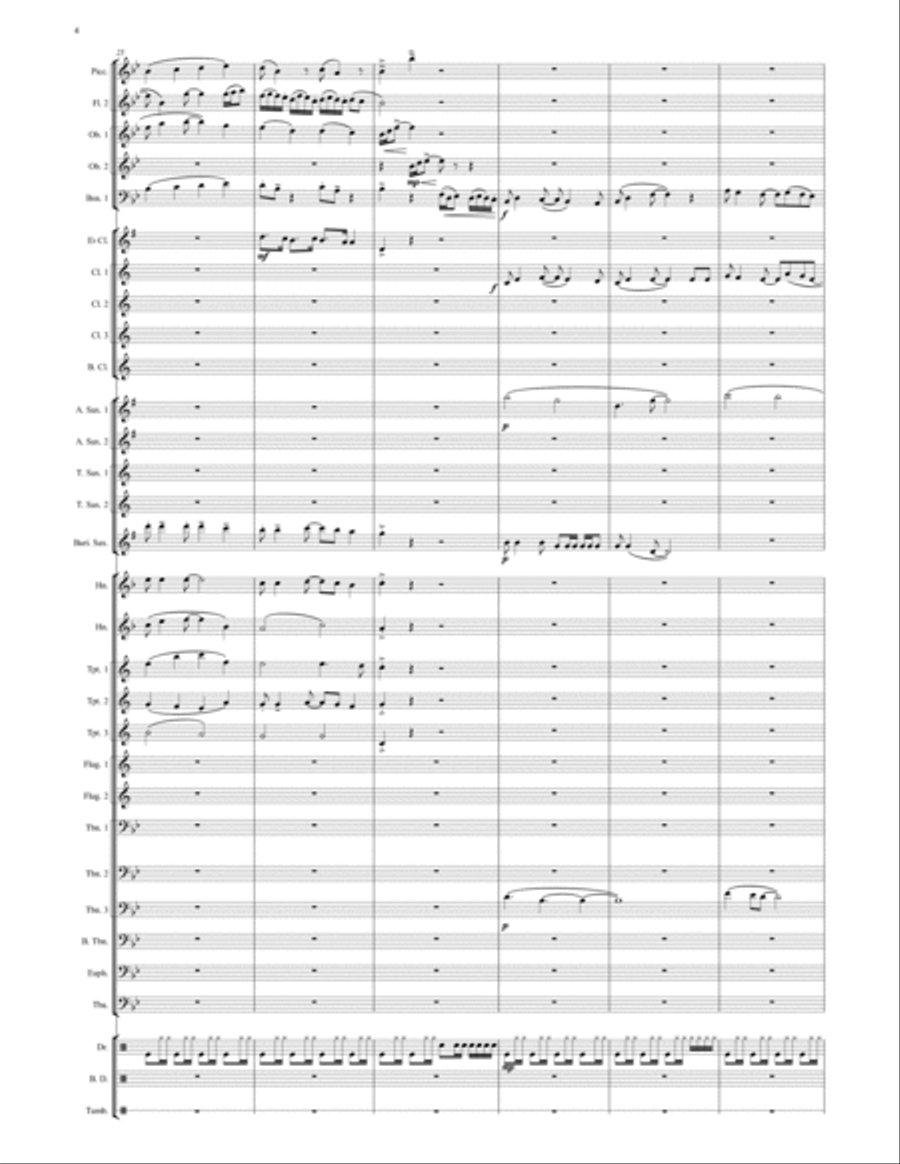 Way West of Wetherby - Windband Concert Band scores gallery preview page 4