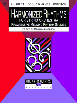 Book cover for Harmonized Rhythms For Strings - Violin