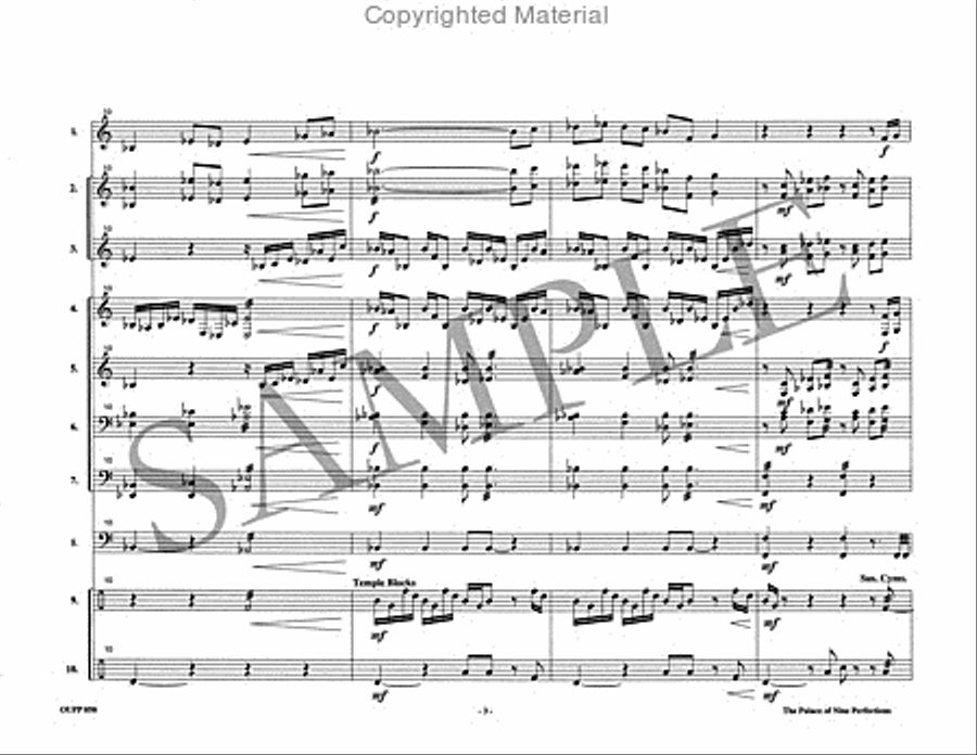 The Palace of Nine Perfections Percussion Ensemble scores gallery preview page 4