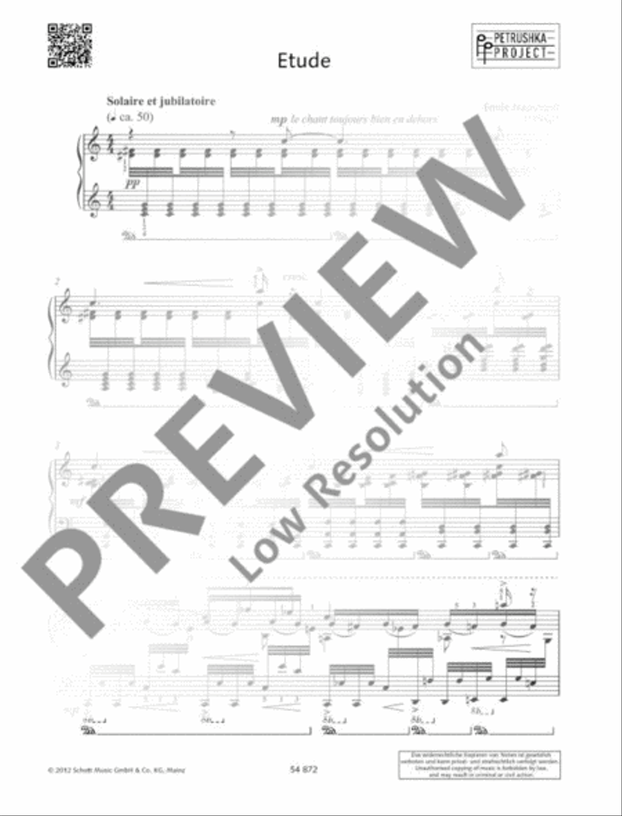 Étude Étude Piano Solo scores gallery preview page 2