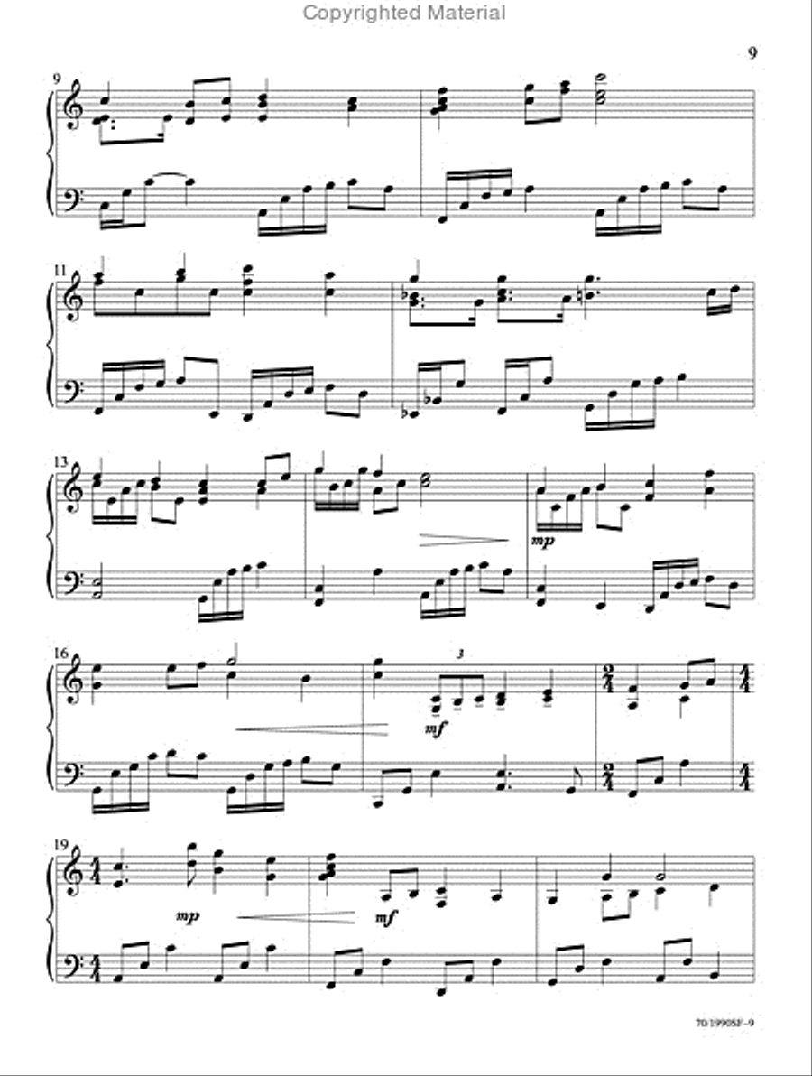 Filled with Thankfulness Piano Solo scores gallery preview page 8