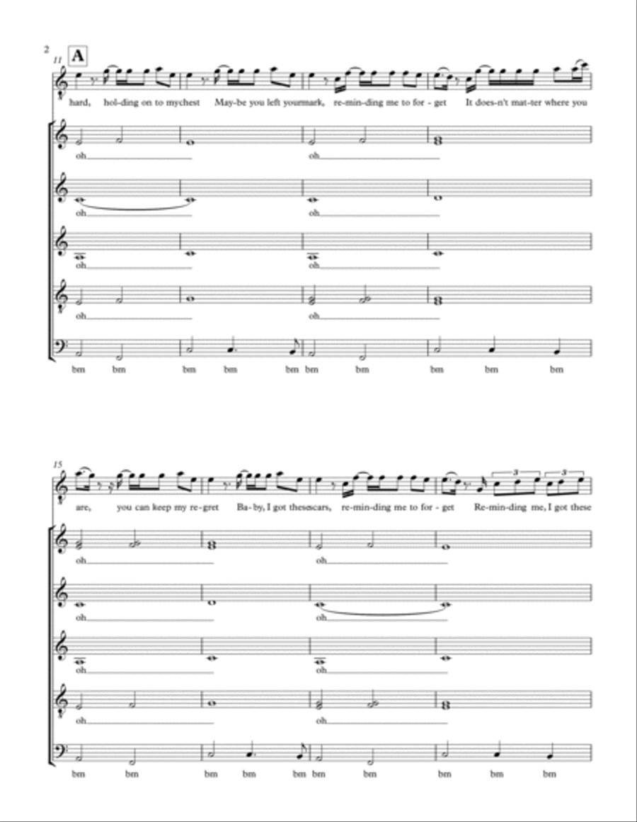 Remind Me To Forget Divisi scores gallery preview page 2