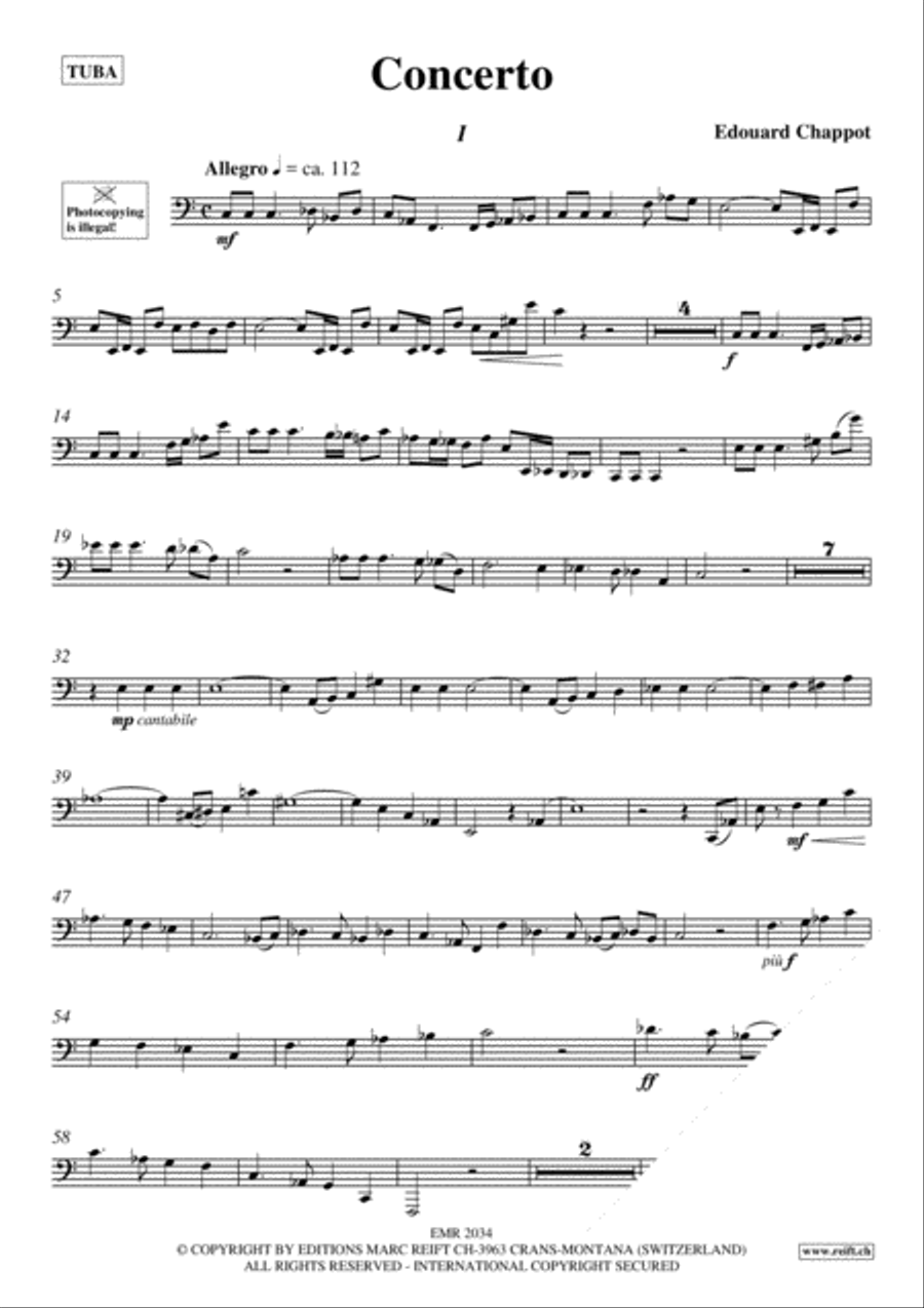 Concerto Tuba scores gallery preview page 3