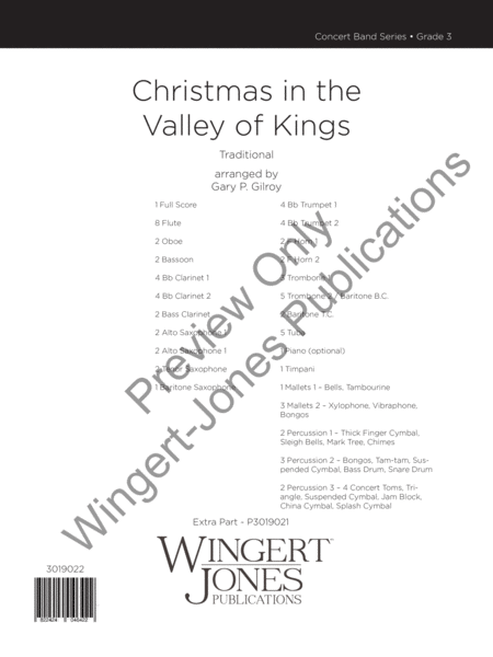 Christmas in the Valley of the Kings - Full Score