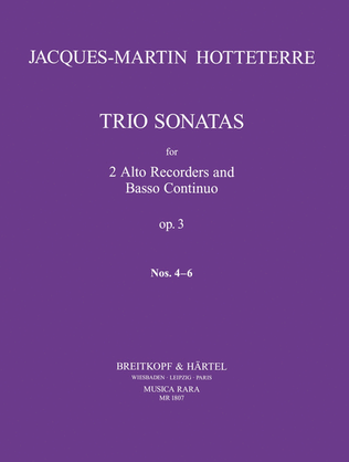 Book cover for Trio Sonatas Op. 3
