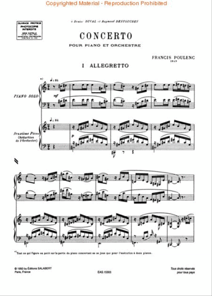 Concerto 1949 Piano scores gallery preview page 2